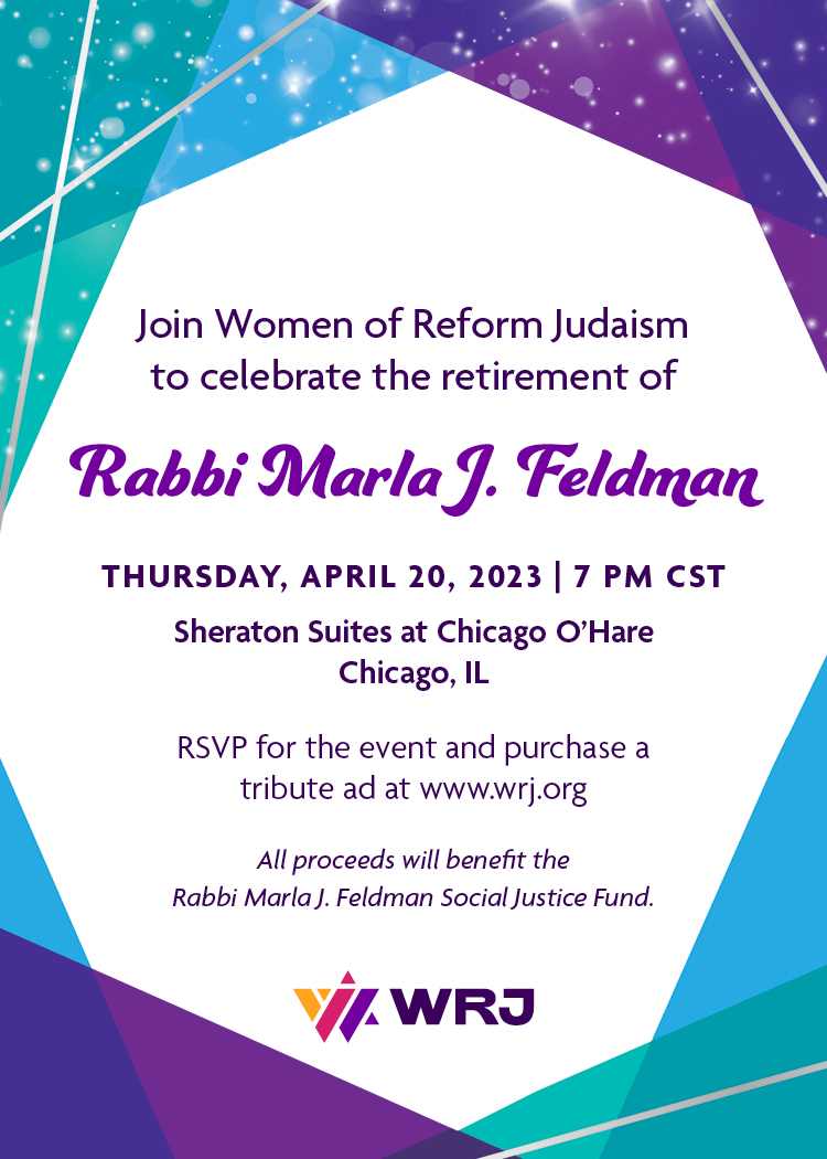 Invitation for Marla Feldman's Retirement Dinner April 20, 2023