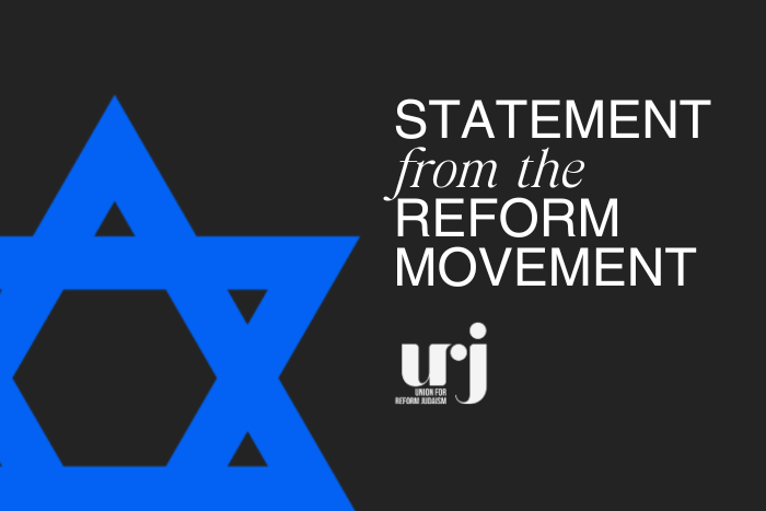 Statement from the Reform Movement