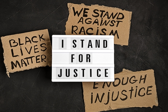 I stand for justice - black lives matter
