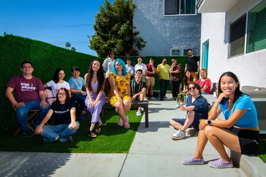 group of people outside